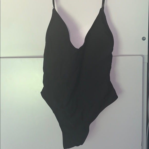 Other - Black one piece bathing suit ruched bottom